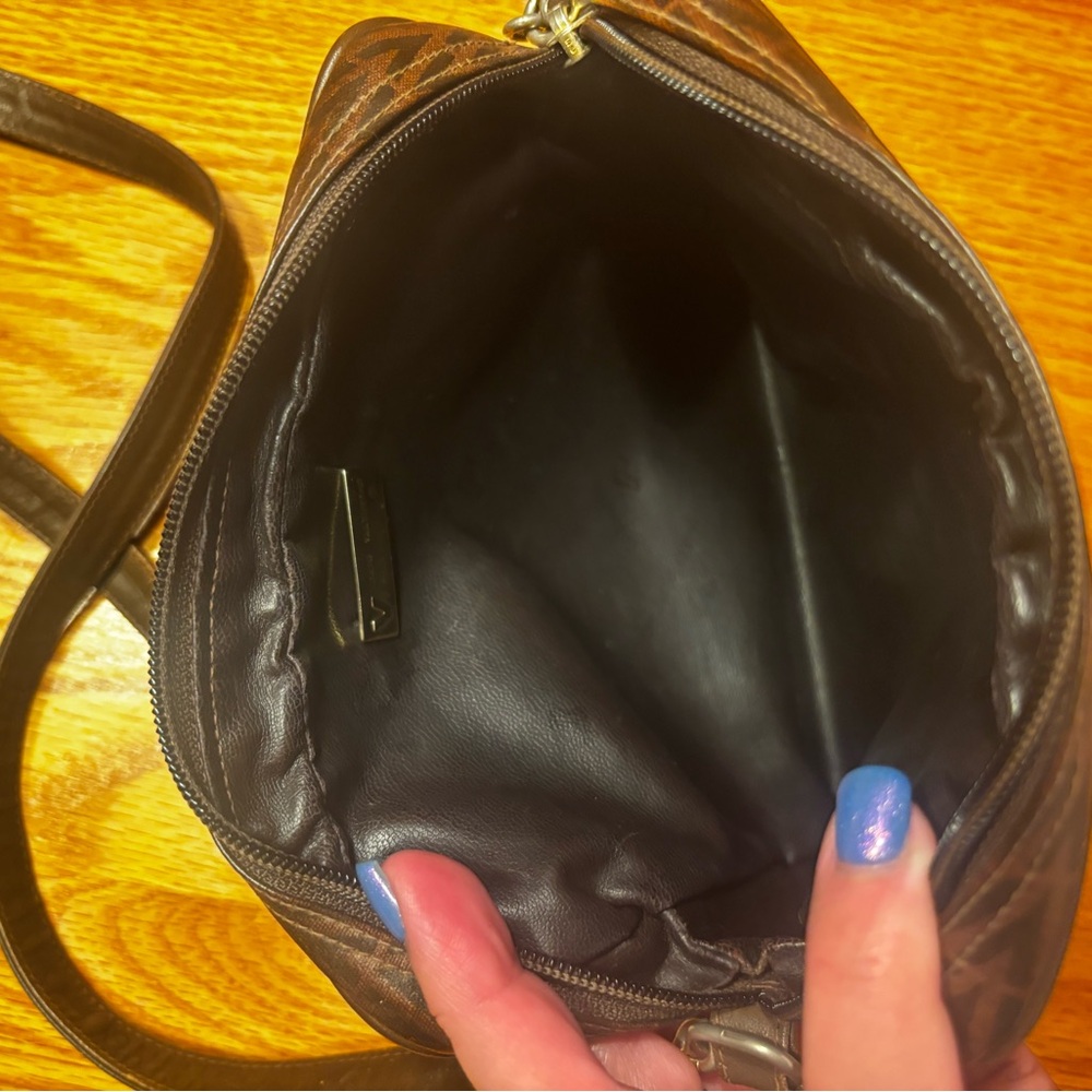 VALENTINO PVC + Leather Authentic, crossbody/Shoulder bag. Made in Italy - Picture 8 of 11